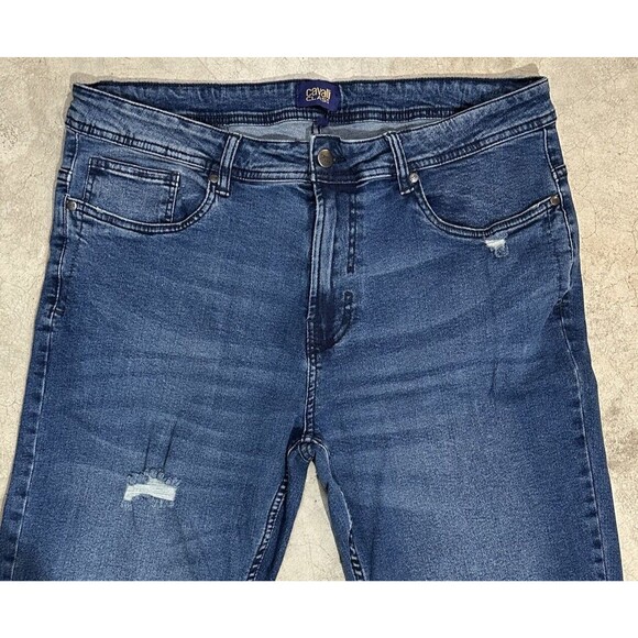 NWT Cavalli Class Denim Jeans Regular Straight Distressed Cotton Men’s Size W36 - Picture 11 of 12